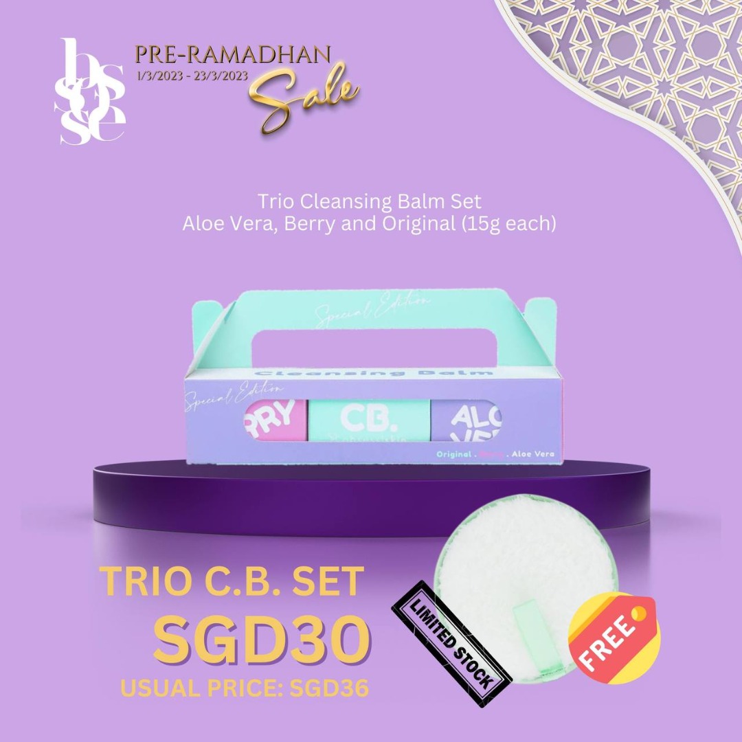 [Sale] Cleansing Balm Trio set, Beauty & Personal Care, Face, Face Care