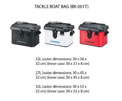 PLAT/shimano tackle boat bag bk 001q 32l white-Fishing Tackle Store-en