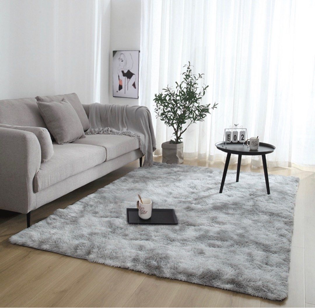 Silver Gray Carpet, Furniture & Home Living, Home Decor, Carpets, Mats