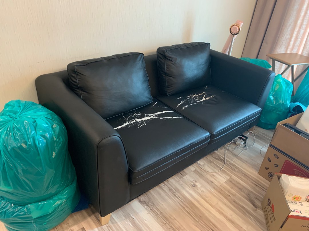 Sofa give away, Furniture & Home Living, Furniture, Sofas on Carousell