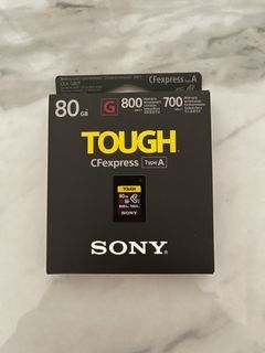 記憶卡$1490全新未拆-Sony TOUGH 80gb CEA-G 系列 （CFexpress Type A ）記憶卡 80GB CEA-G80T [R:800 W:700] 如 sony a74 a7r5 a7s3 a1  無反