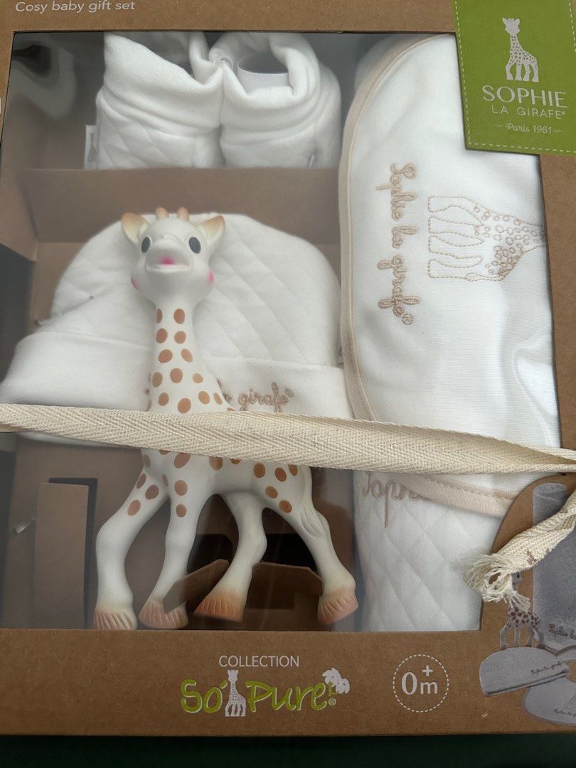 So Pure Sophie the Giraffe My First Hours Set  Newborn gift sets, Baby  gifts, New baby products