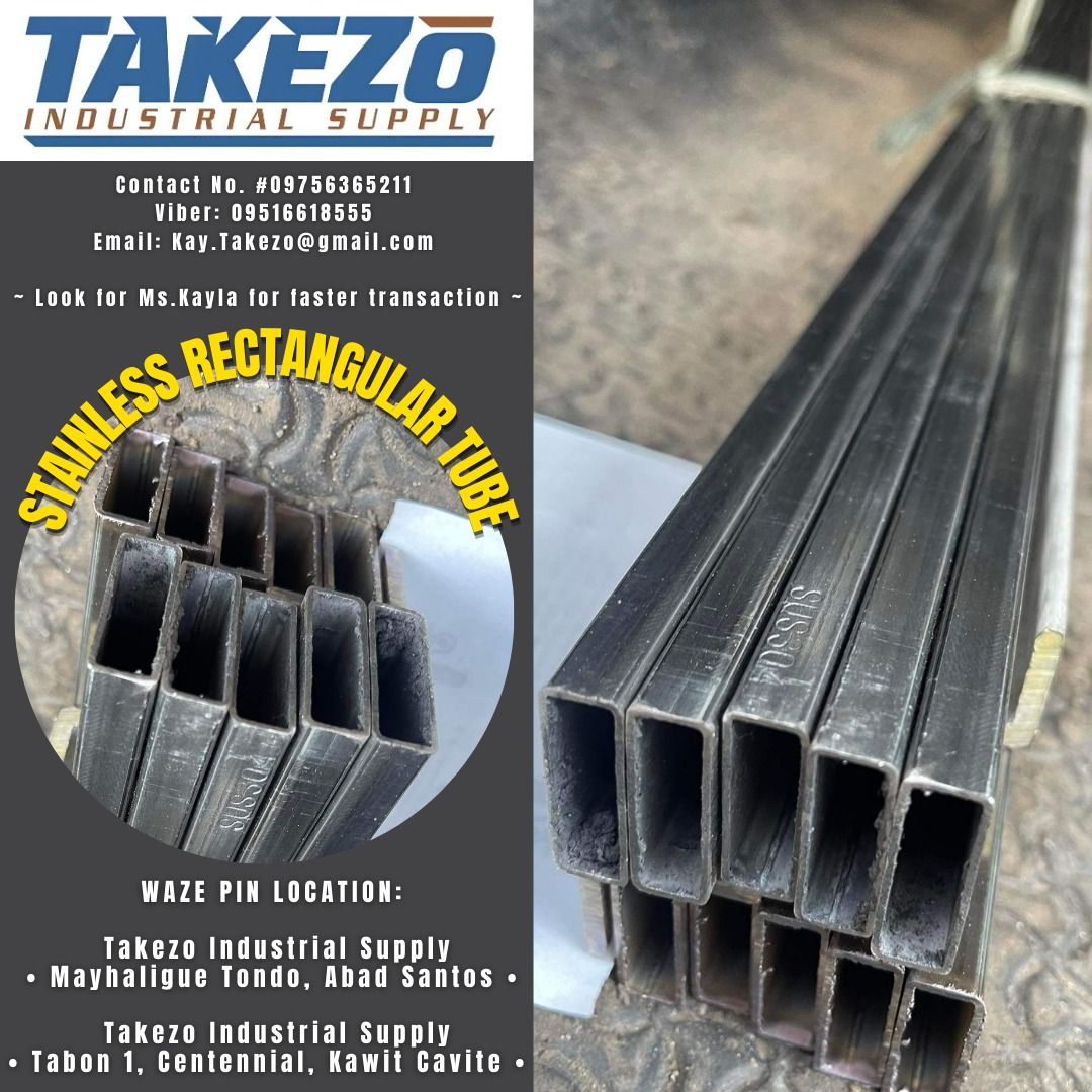 STAINLESS RECTANGULAR TUBE, Commercial & Industrial, Construction Tools ...