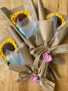 Sunflower crochet / Tulips / Lavender