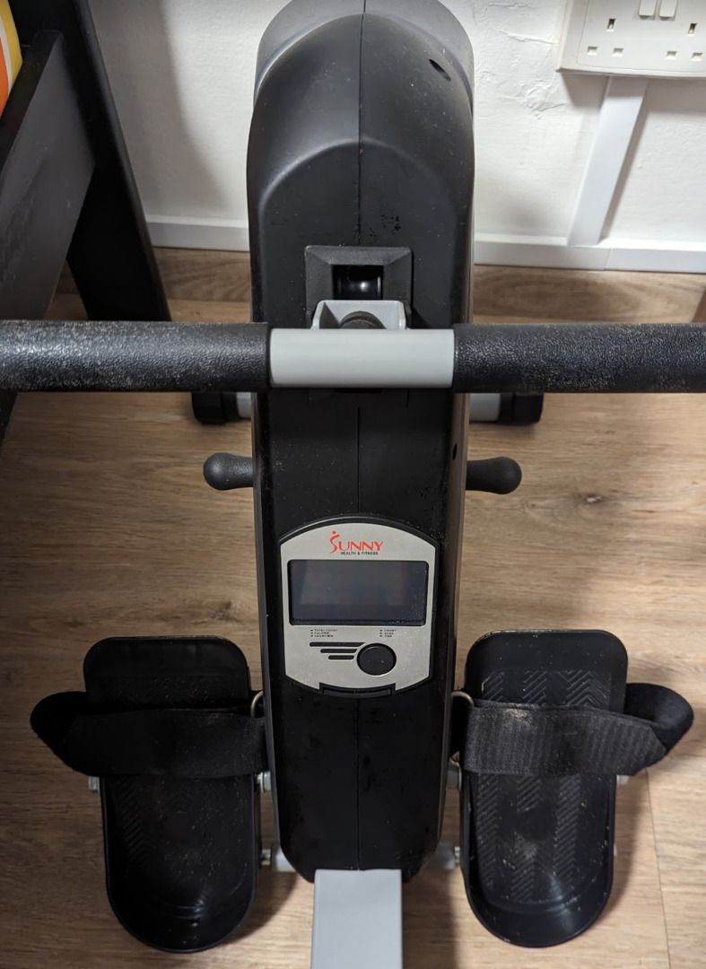 Sunny Health Fitness Rowing Machine Rower Ergometer with Durable