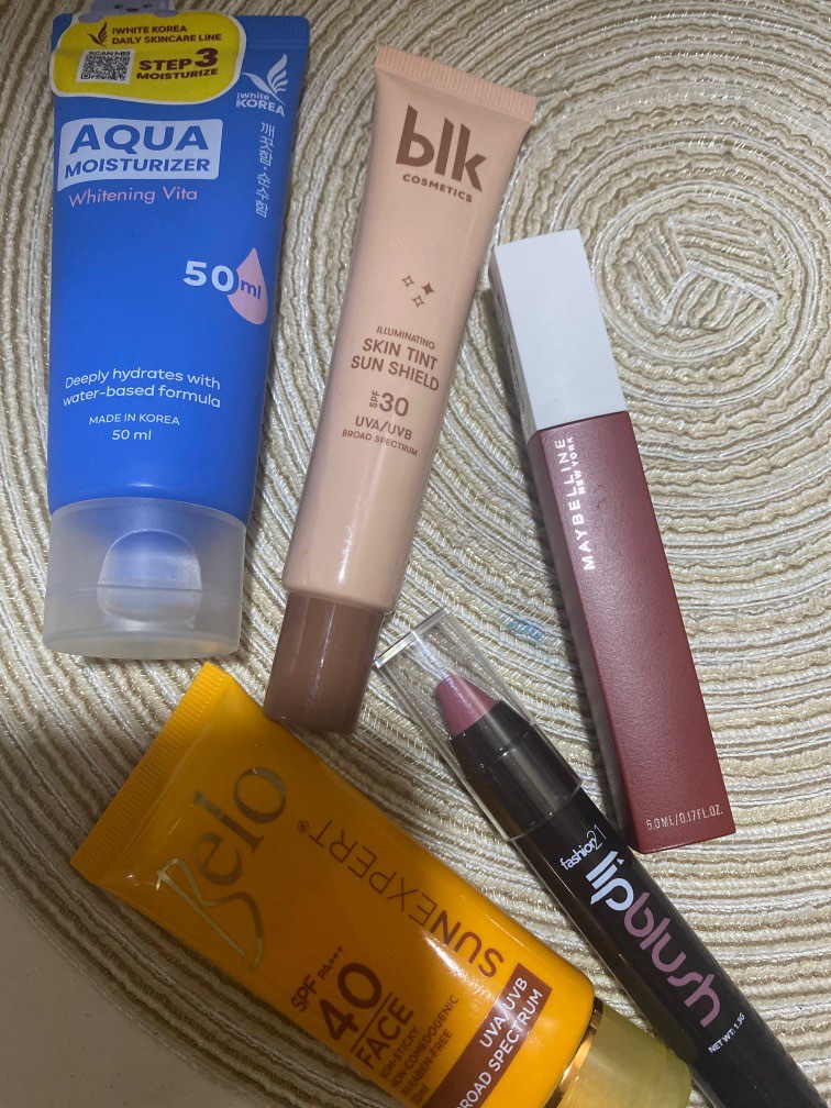 Sunscreen and Lipstick on Carousell