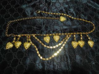 Super Sale! Elegant Rare Multilayered Gold Belt free shipping