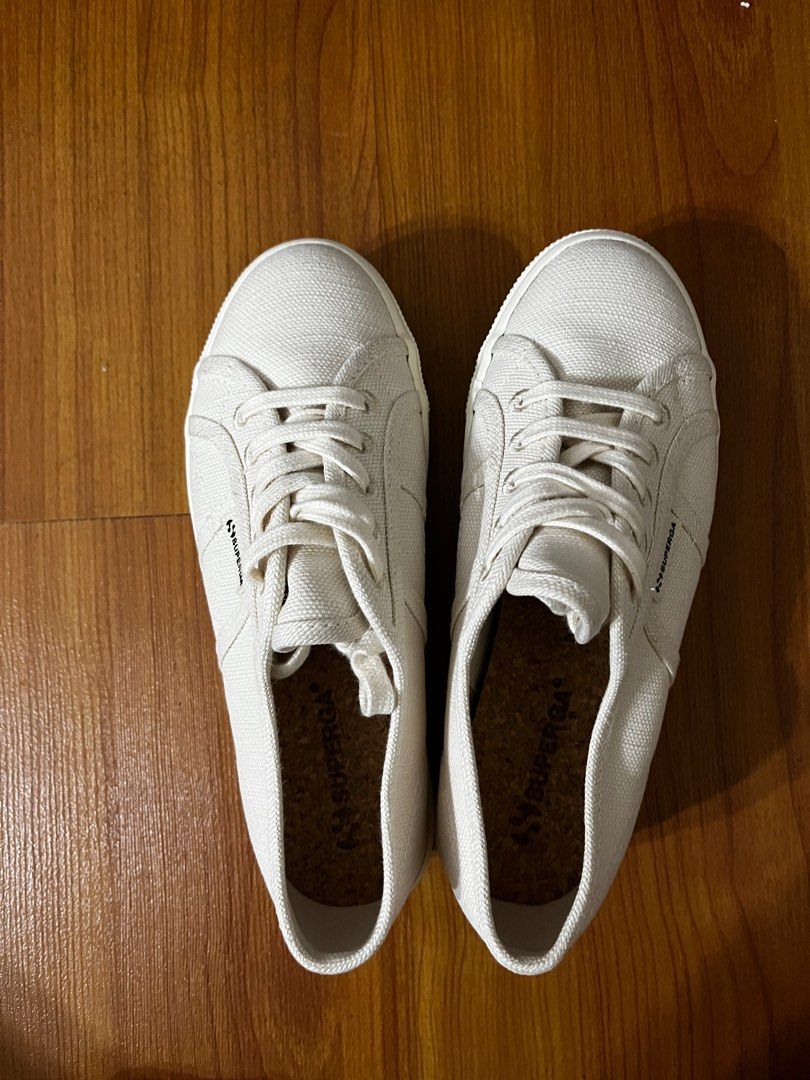 Superga white platform shoes Women s Fashion Footwear Sneakers