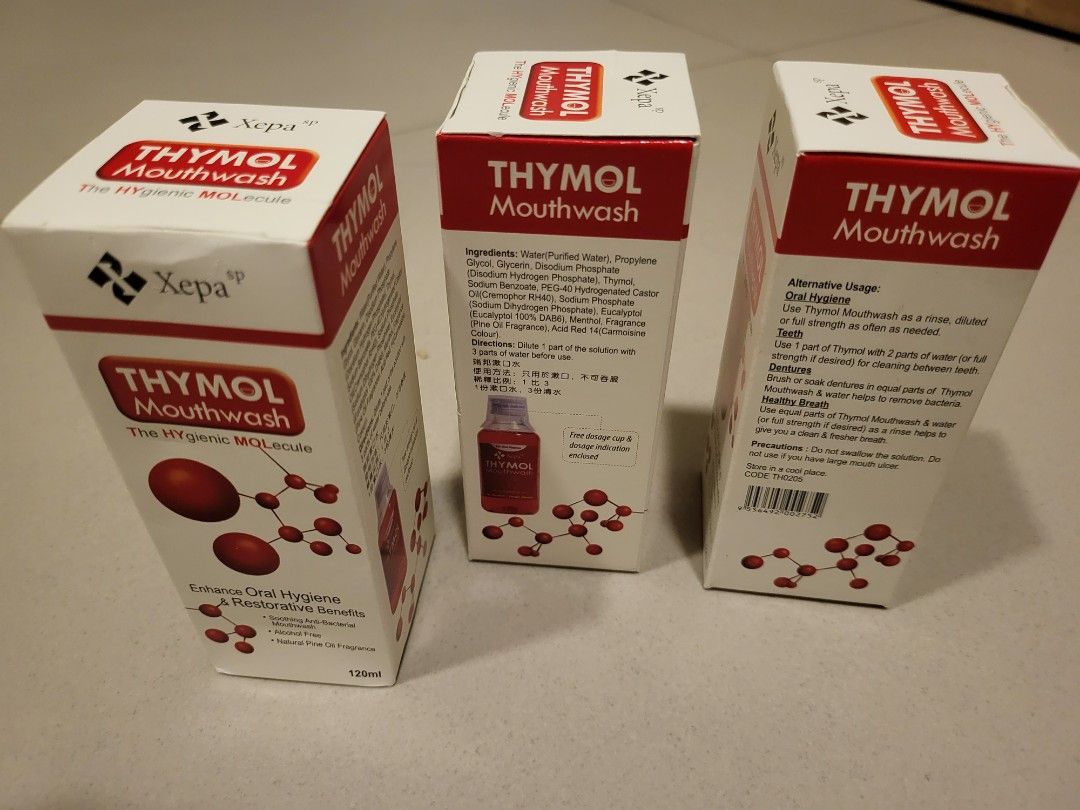 Thymol gargle mouthwash, Beauty & Personal Care, Oral Care on Carousell