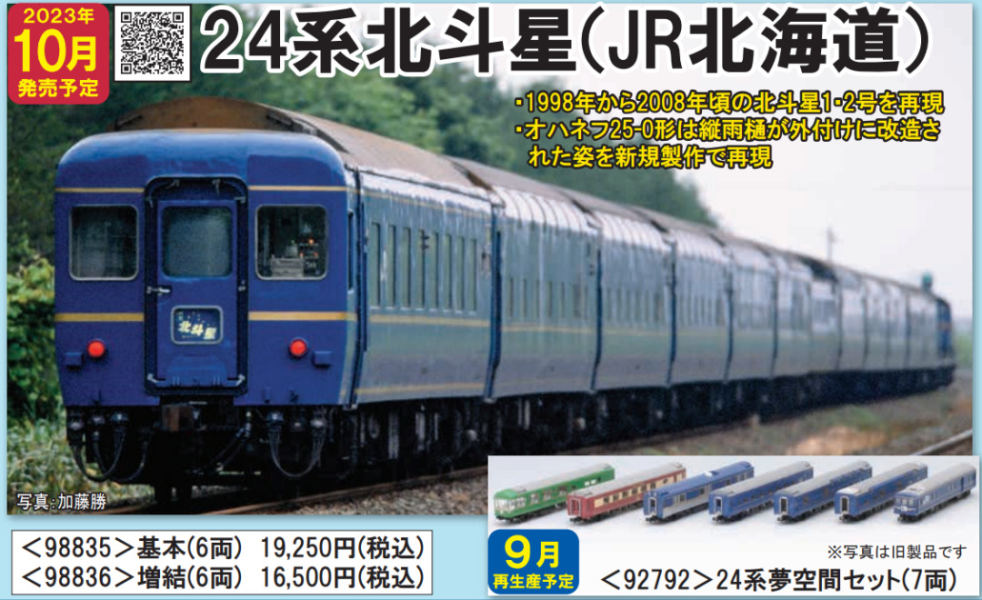 Tomix 98835+98836 24系北斗星(JR北海道), 興趣及遊戲, 玩具& 遊戲類 