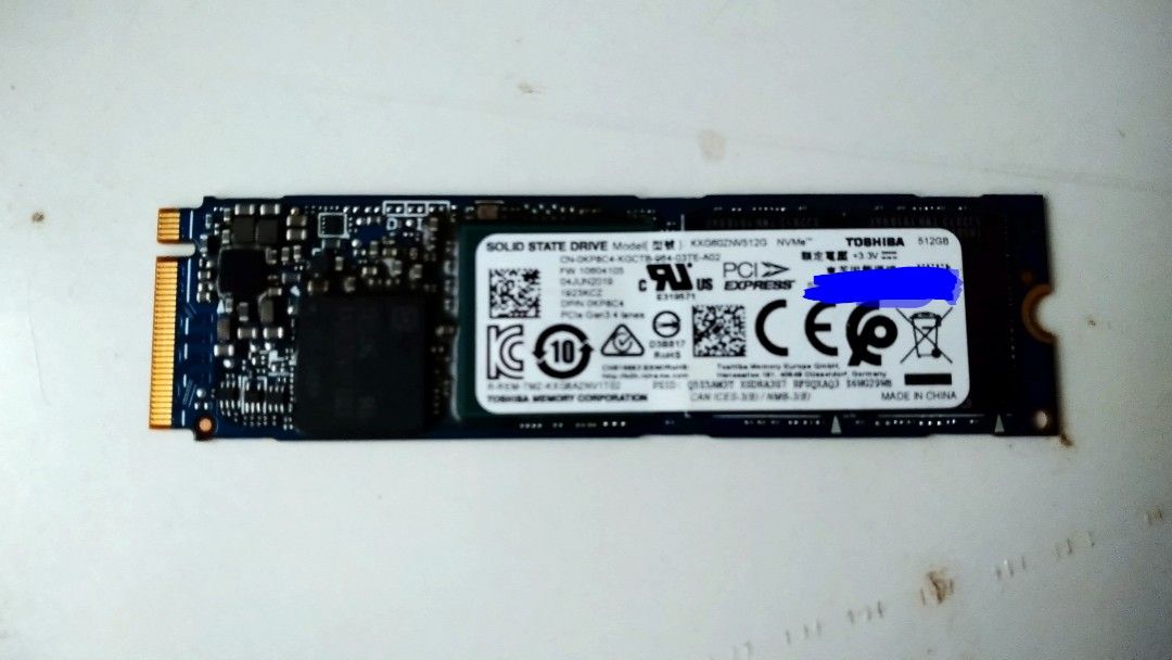 Toshiba M2 SSD 512 GB, 電腦＆科技, 電腦周邊及配件, 硬碟及儲存器 - Carousell