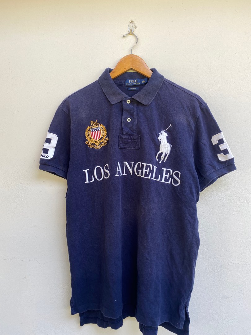 Tshirt Polo Ralph Lauren Los Angeles, Men's Fashion, Tops & Sets, Tshirts &  Polo Shirts on Carousell
