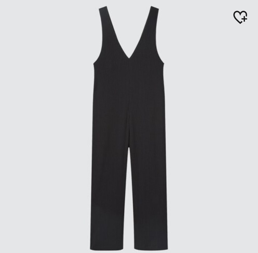 Uniqlo Black Jumpsuit on Carousell