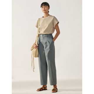 Uniqlo grey baker pants cargo trousers high waisted