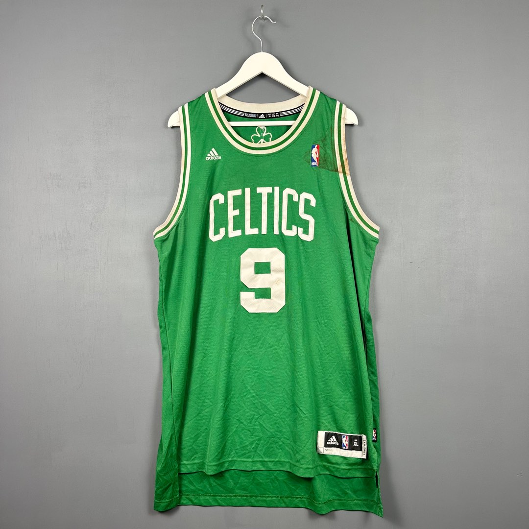 Authentic Adidas Boston Celtics Jersey #9 Rajon Rondo NBA Kids Large 14-16  Sewn