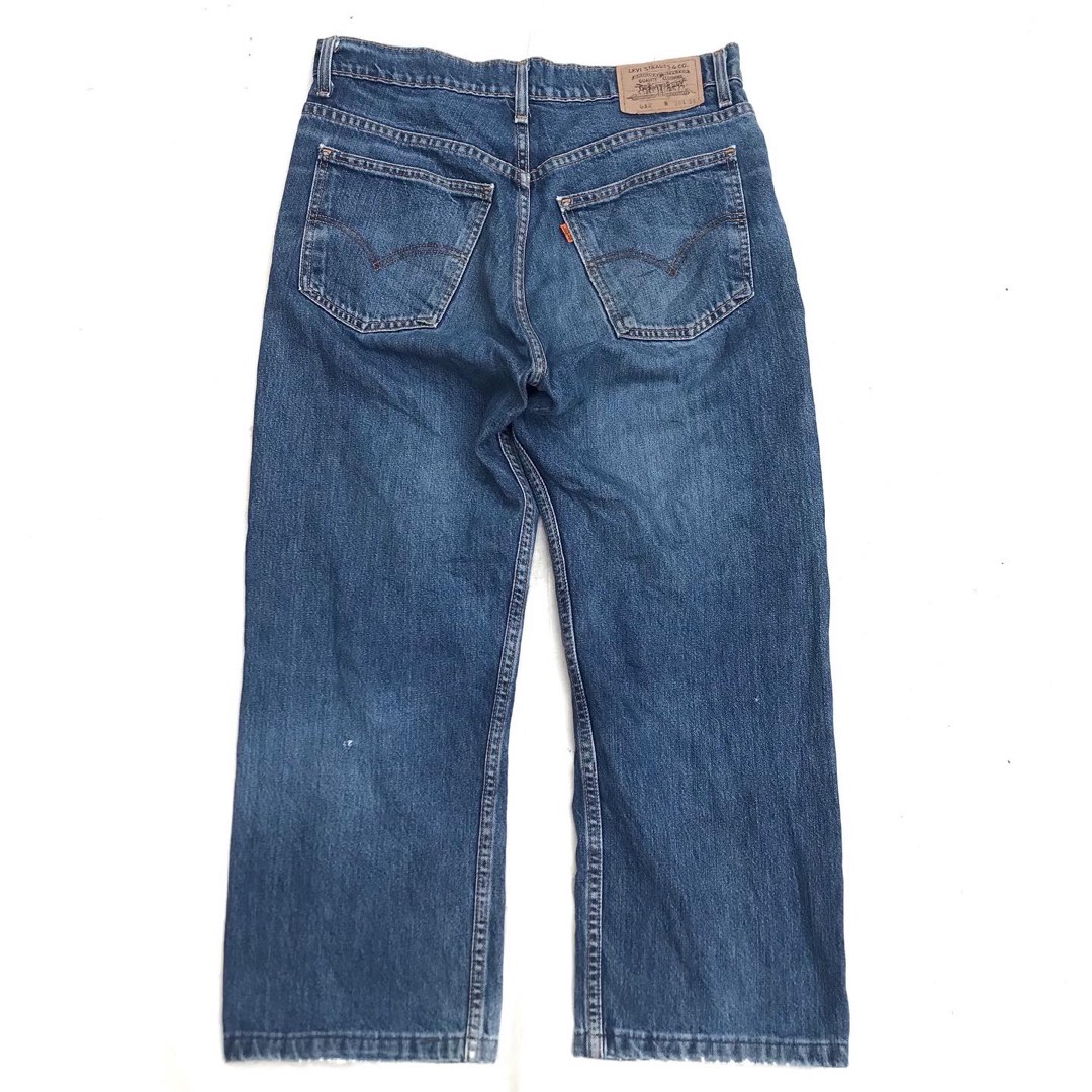 Vintage 90s Levis 612 Orange Tab blue jeans loose fit Boot Cut Made In Pakistan Size 34 x 34 Size Detaille Measurement Diameter Waist 86 Cm Length 95 Cm Open