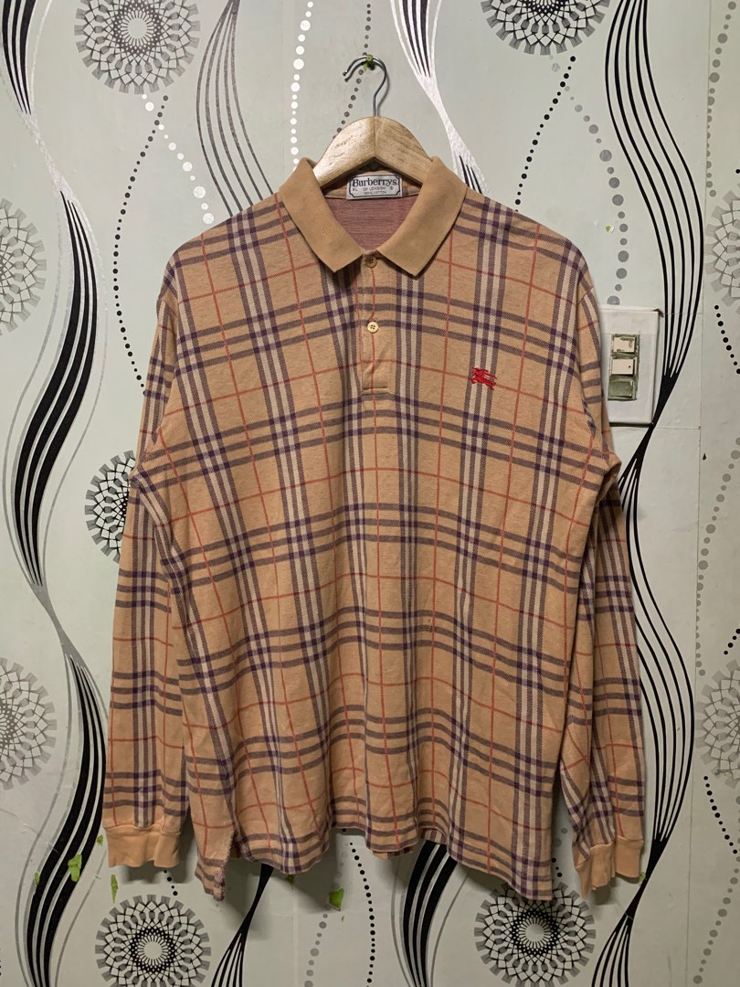 burberry plaid polo