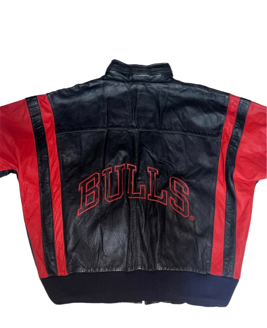 Chicago bulls store leather starter jacket