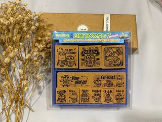 Wooden Stamps for Teachers, Parents & Kids - Minions & Snoopy and Friends