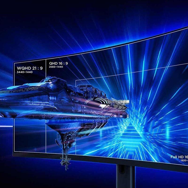 XIAOMI 34 Inch Curved Gaming Monitor 21: 9 UWB Fish Screen 3440 1440 ...