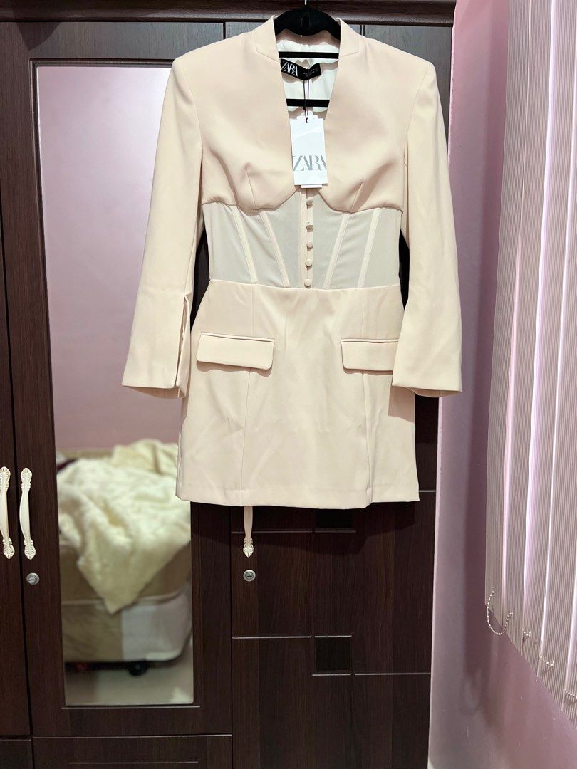 zara corset blazer dress SALEZARA BNWT CORSET INS BLAZER DRESS, Women's Fashion, Dresses & Sets, Dresses on Carousell