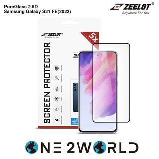 ZEELOT PureGlass 2.5D Tempered Glass Screen Protector for Samsung Galaxy S21 FE(2022), Clear