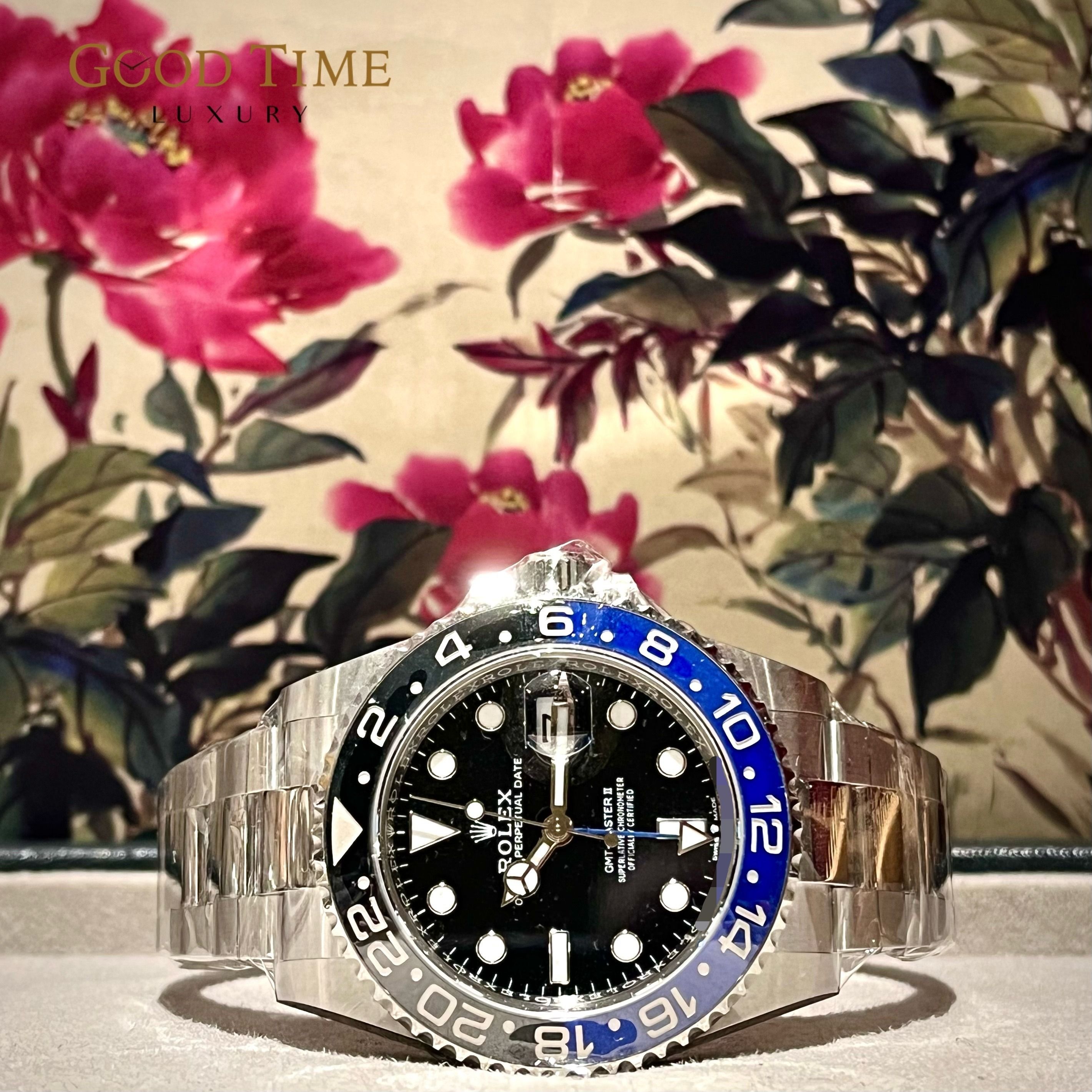 2023 MAR Rolex Batman 126710BLNR GMT Master II, Luxury, Watches on