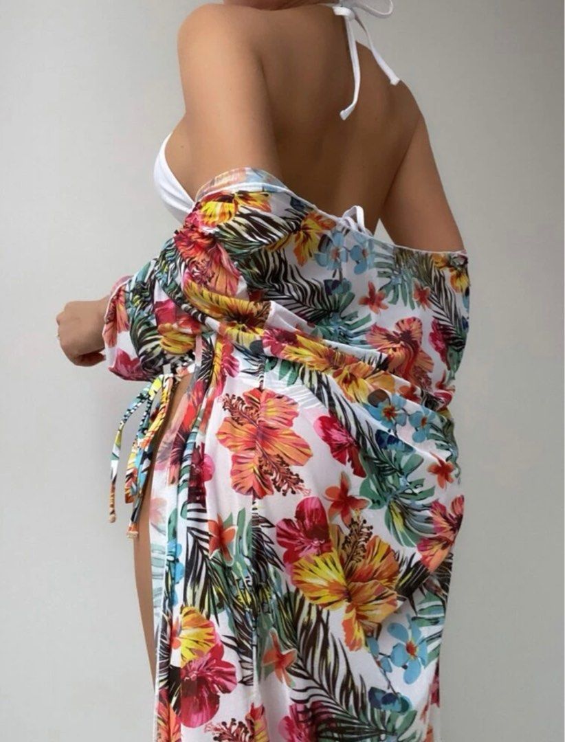 Floral Print 3-Piece Women's Bikini Set