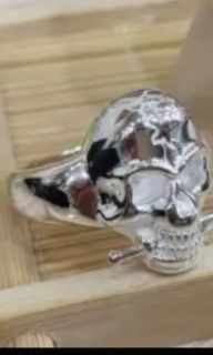 925 Skull Men's Silver Ring