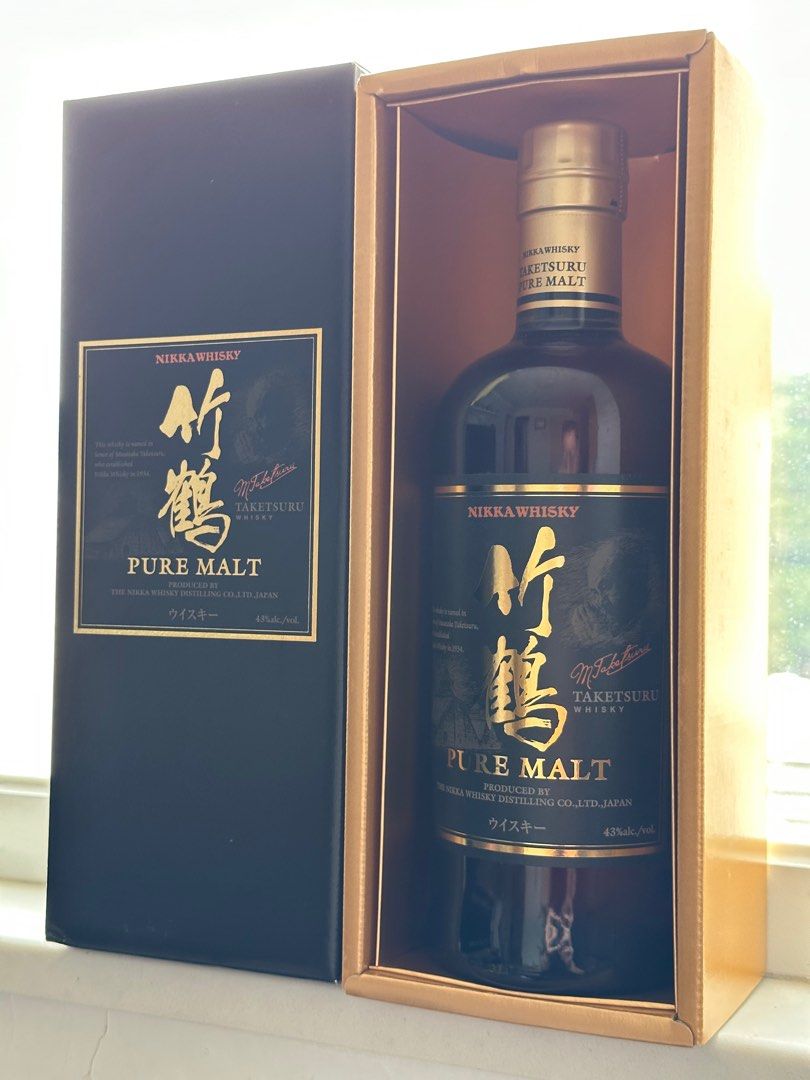 🌈 停產《竹鶴》 黑標Pure Malt 700ml 日威士忌Japanese 酒精濃度43