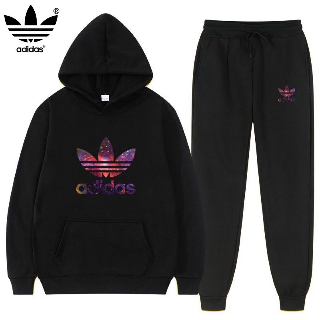 Adidas hoodie and pants set men's top