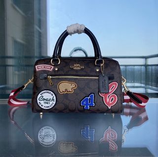 💯ORIGINAL COACH MINI ROWAN DEBOSSED RED, Luxury, Bags & Wallets on  Carousell