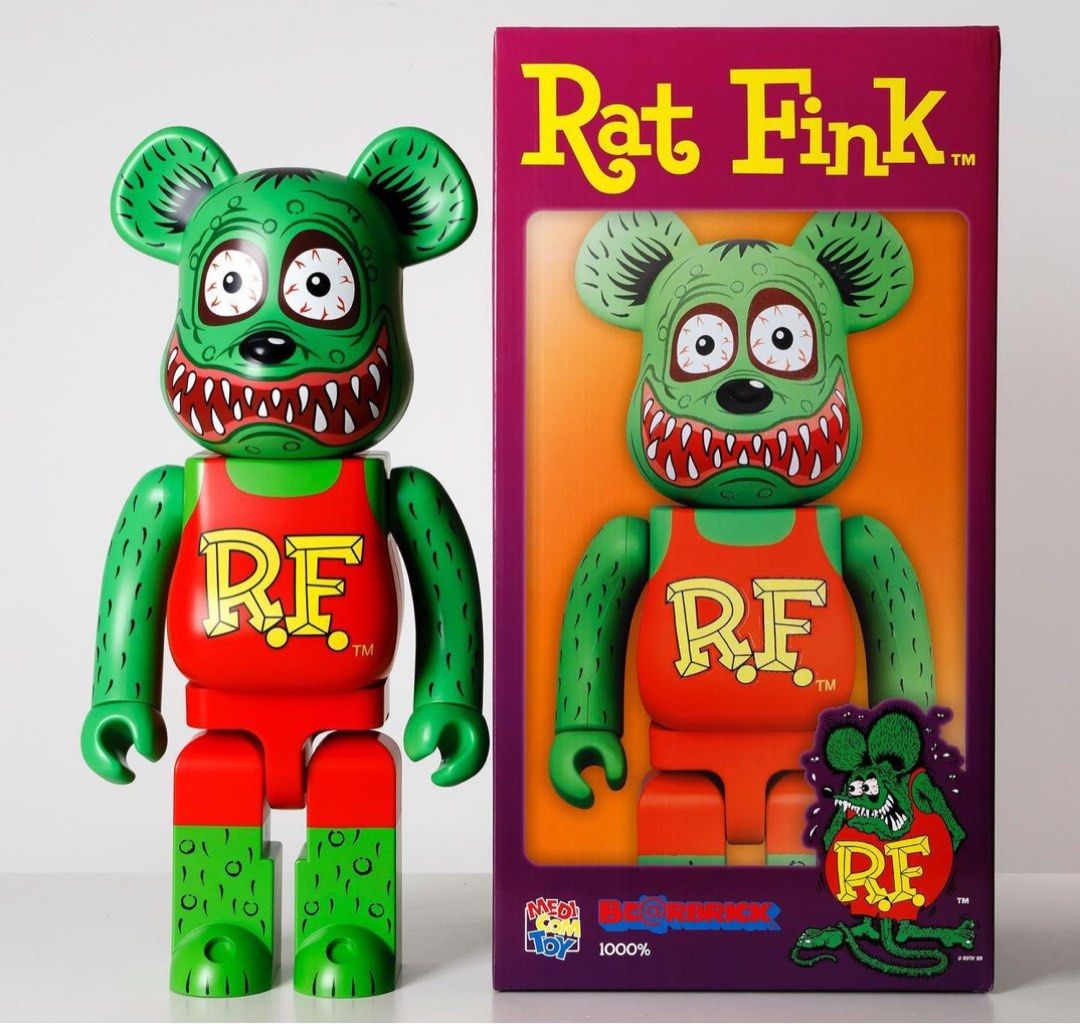 巜MEDICOM TOY BE@RBRICK RAT FINK(TM) RF 1000% 》, 興趣及遊戲, 玩具