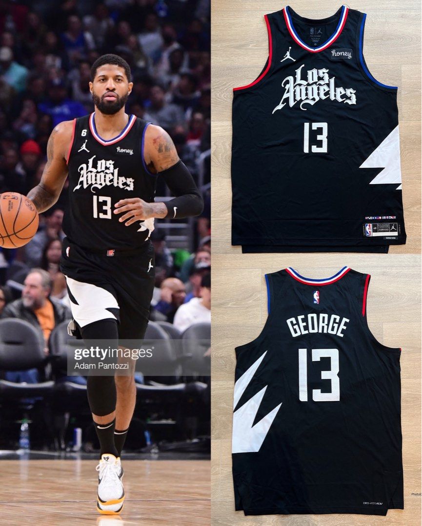 nba Paul George LAC 22 23 Statement Au w Patch jersey Carousell