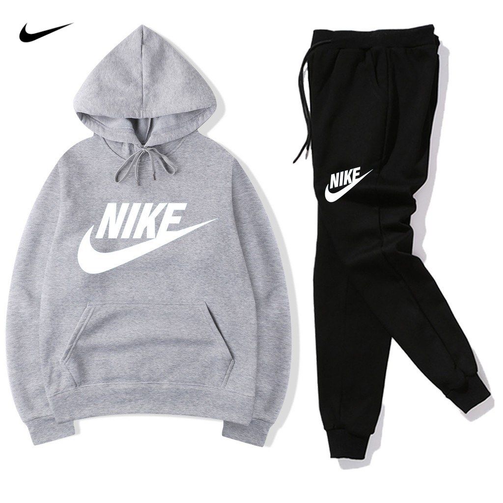 Mens Fitness Long Sleeve Hoodies+long Trousers Pants Sports Workout Sweatshirt  Outfit Set