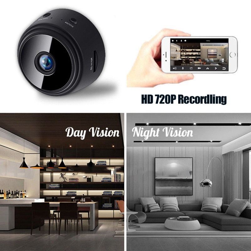 Mini Spy Camera WiFi HD 1080P Hidden IP Night Vision Camcorder Home  Security Cam