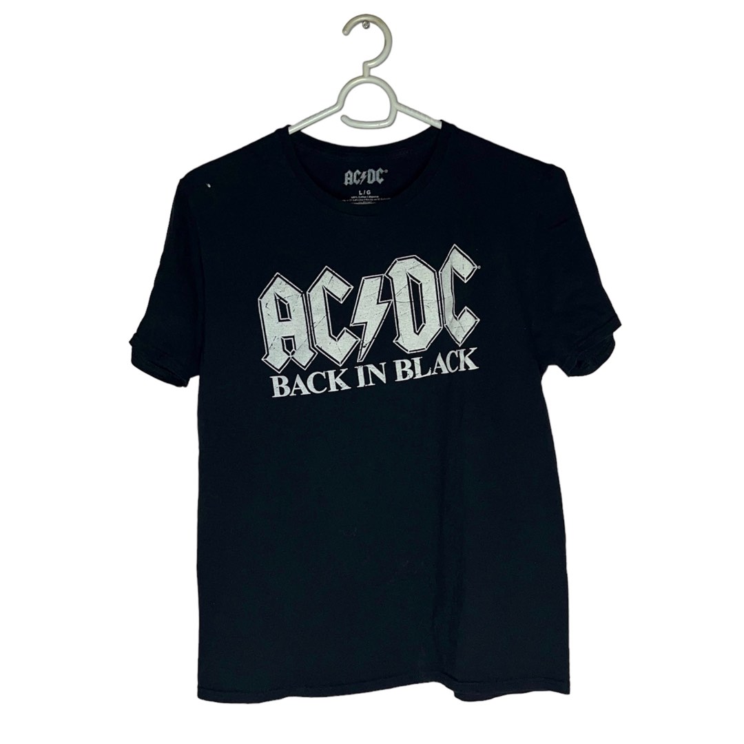 ACDC Back in Black, Men's Fashion, Tops & Sets, Tshirts & Polo Shirts ...