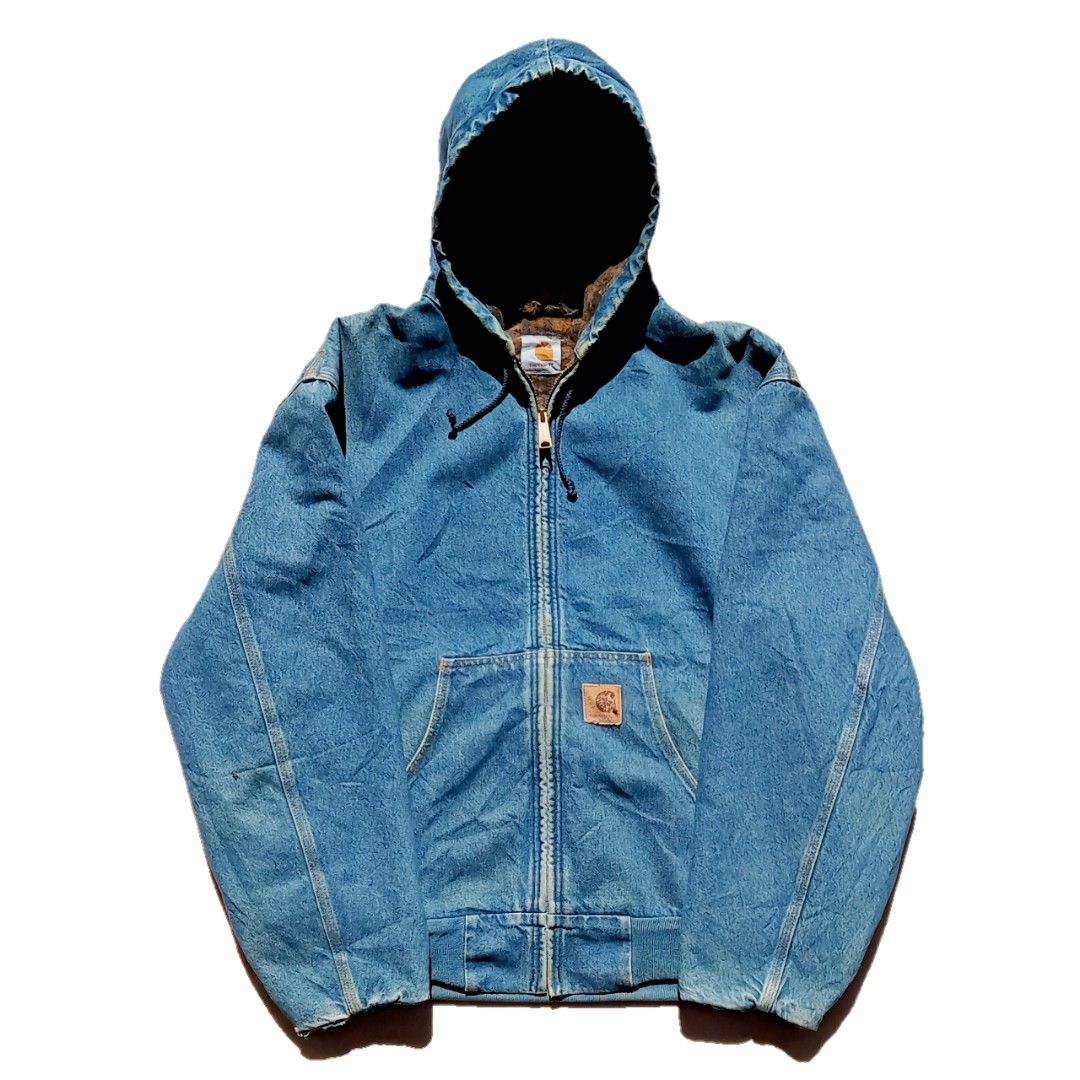 Carhartt active sales jacket denim