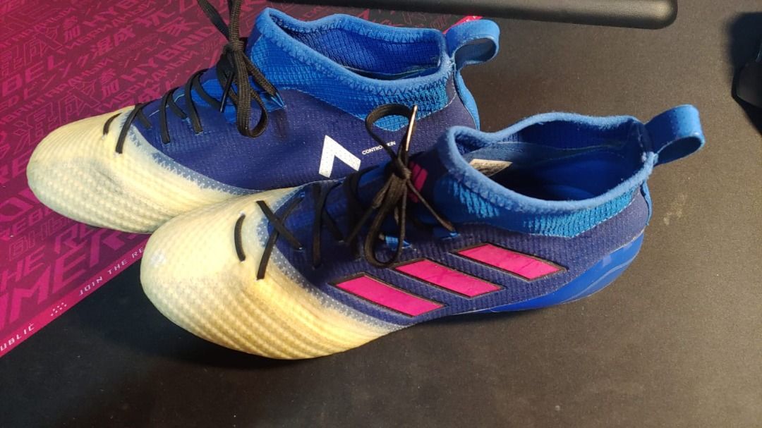 Adidas ace 17.1 on sale blue white pink