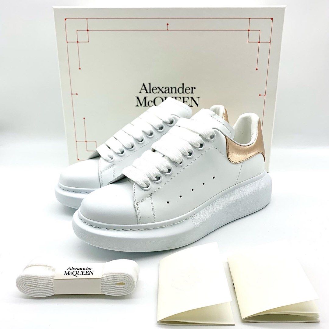 Alexander mcqueen trainers rose gold new arrivals