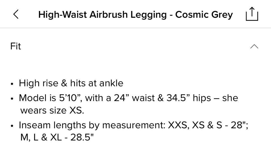High-Waist Airbrush Legging - Cosmic Grey