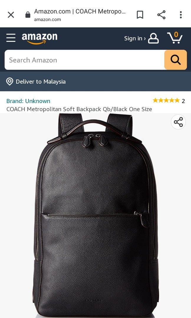 Coach best sale metropolitan backpack