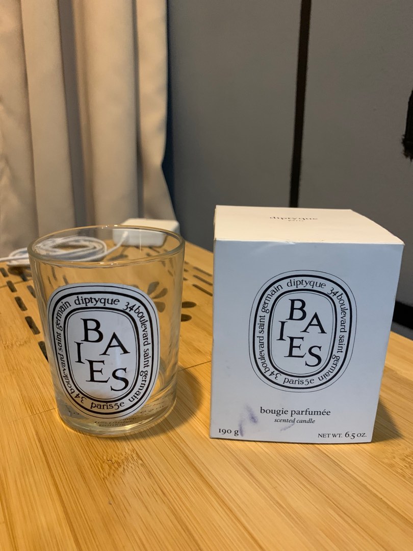 [Authentic] Diptyque Baeis glass candle holder on Carousell