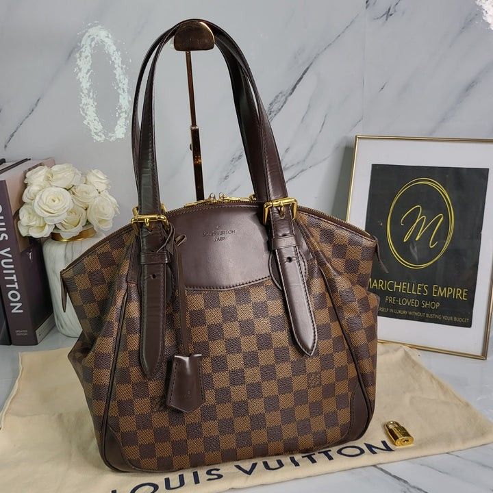 LV Damier Ebene Verona PM, Luxury, Bags & Wallets on Carousell