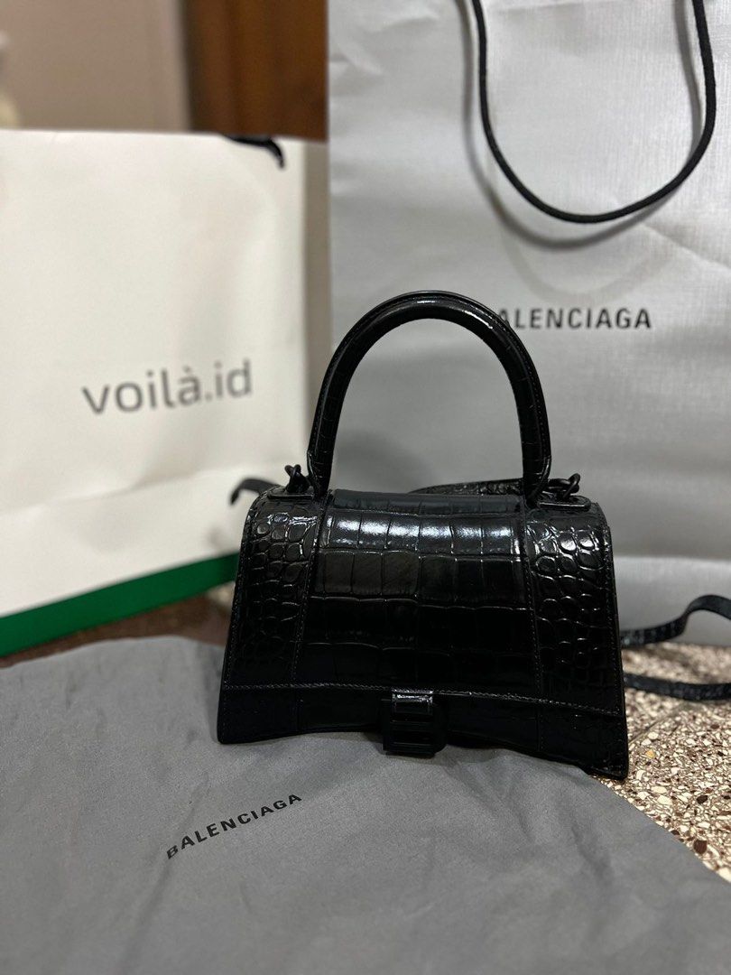 Balenciaga sales hourglass croco