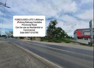 👉Baliuag, Bulacan - Foreclosed Lot 1,800sqm for sale along Provincial r