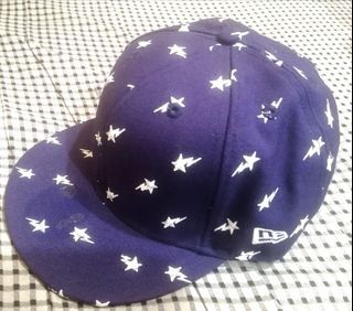 BAPE 猿人 紫色 白流星 刺繡 全封式 棒球帽 帽子