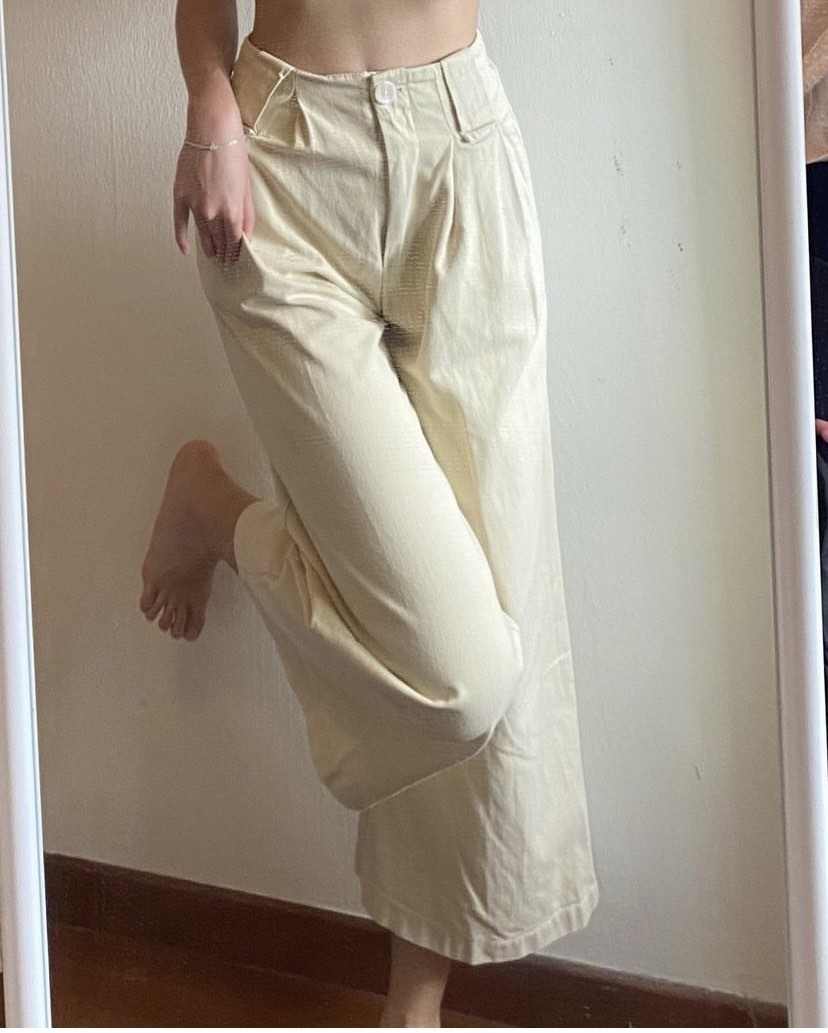 Beige Pants, Women's Fashion, Bottoms, Other Bottoms on Carousell
