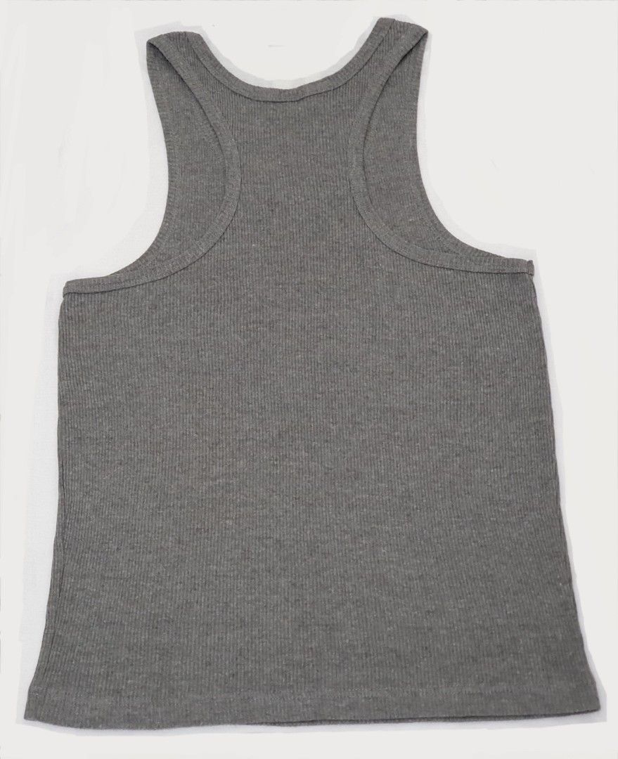 Bench Body Men's Undershirt (Category: Sleep and Loungewear) located in Paranaque City. Submitted by fcdm_olsell (Listing ID 1223953749, Image 3). Description: - Brand: Bench Body - 100% Authentic - Size: M on tag - Width (Body/Chest): 16.5 inches * Good for up to 32 inches waistline - Length (Shoulder to Bottom): 24.5 inches * Good for up to 5'8" tall - Material: 60% Combed Cotton, 40% Polyester - Color: Gray (See Photos) - Condition: Like New (