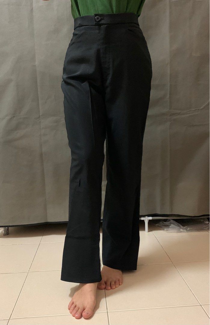 Slim Dress Pants|men's Slim Fit Flare Pants - Business Casual Zipper Fly  Polyester Trousers